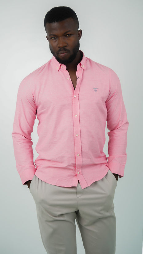 Chemise Casual Rose Pâle GANT