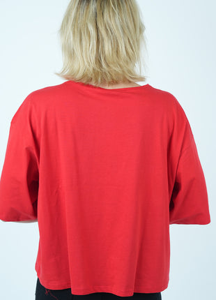 T-shirt Oversize Rouge 'UP!'